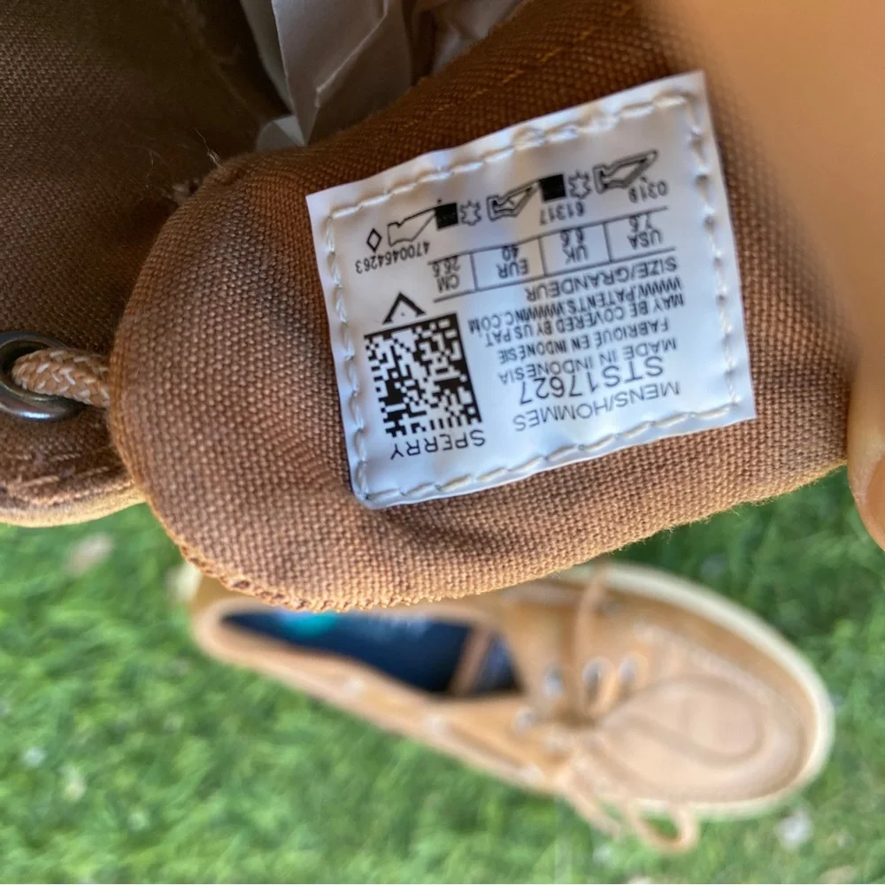 Leather Sperry Topsiders Tan Boat Shoes Dock Shoes